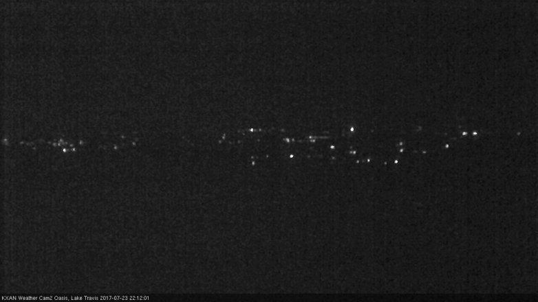 Lake Travis webcam, July 23, 2017 9:20 PM CT