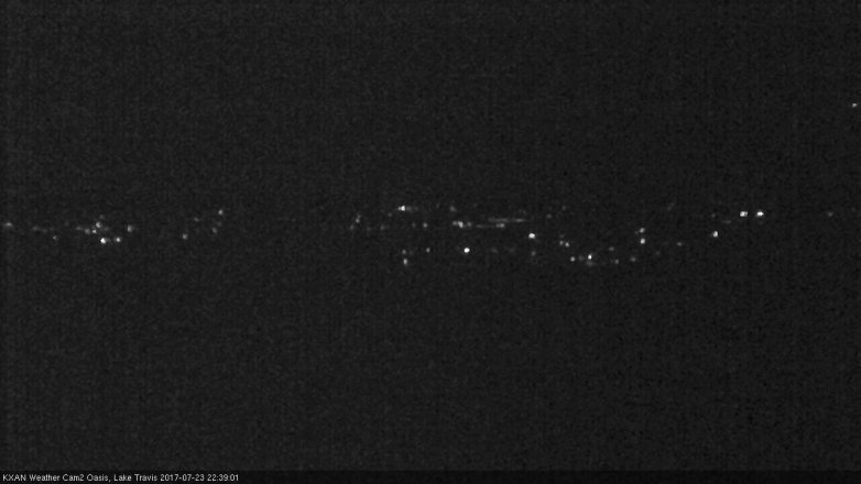 Lake Travis webcam, July 23, 2017 9:45 PM CT