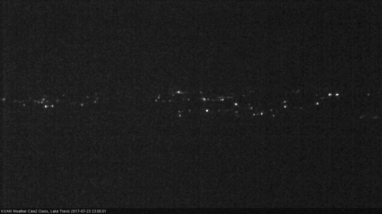 Lake Travis webcam, July 23, 2017 10:05 PM CT