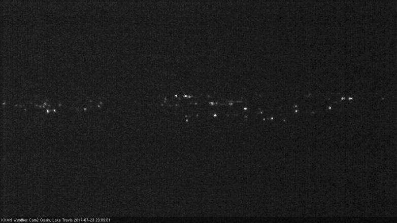 Lake Travis webcam, July 23, 2017 10:15 PM CT