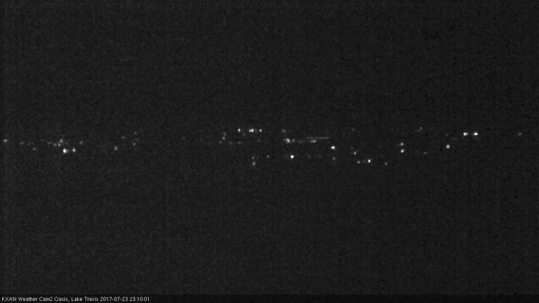 Lake Travis webcam, July 23, 2017 10:20 PM CT