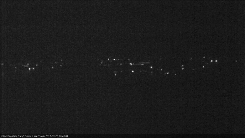 Lake Travis webcam, July 23, 2017 10:45 PM CT