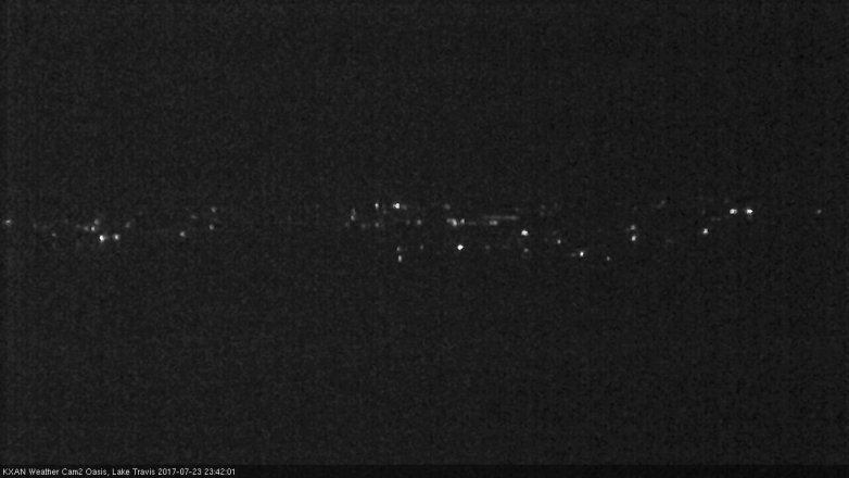 Lake Travis webcam, July 23, 2017 10:55 PM CT