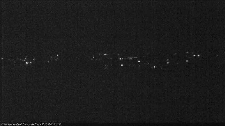 Lake Travis webcam, July 23, 2017 11:10 PM CT