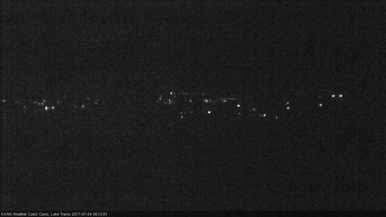 Lake Travis webcam, July 23, 2017 11:15 PM CT