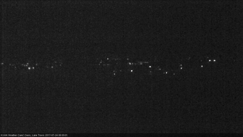 Lake Travis webcam, July 23, 2017 11:25 PM CT