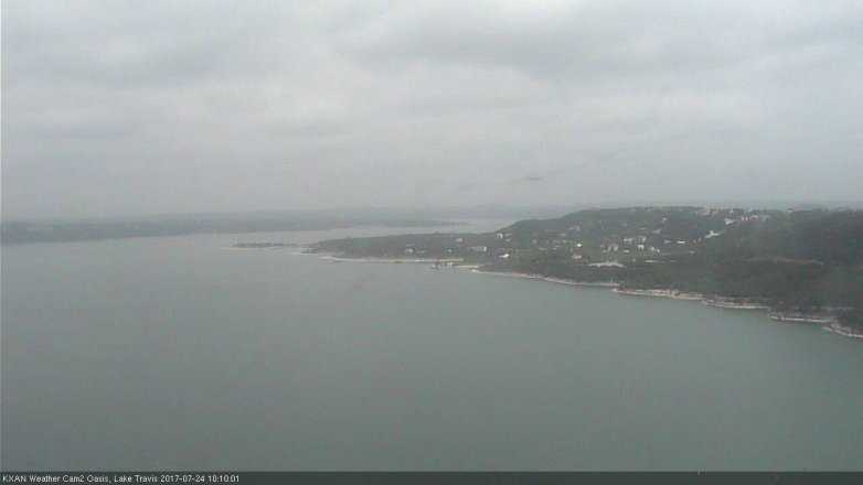 Lake Travis webcam, July 24, 2017 9:15 AM CT