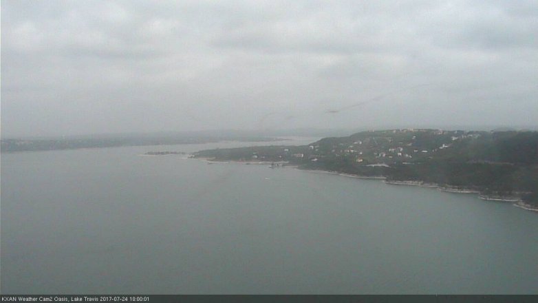 Lake Travis webcam, July 24, 2017 9:25 AM CT