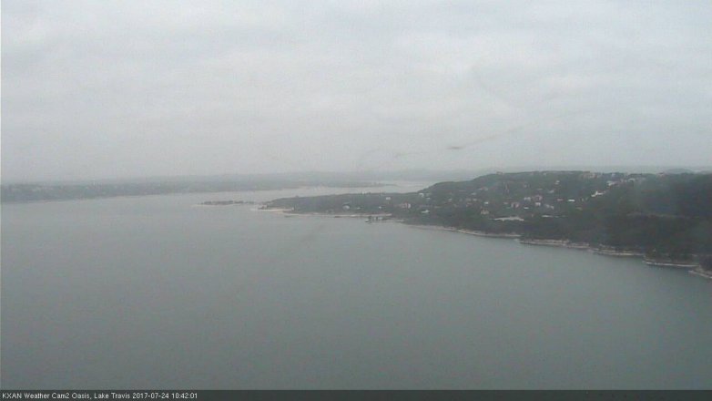 Lake Travis webcam, July 24, 2017 10:05 AM CT