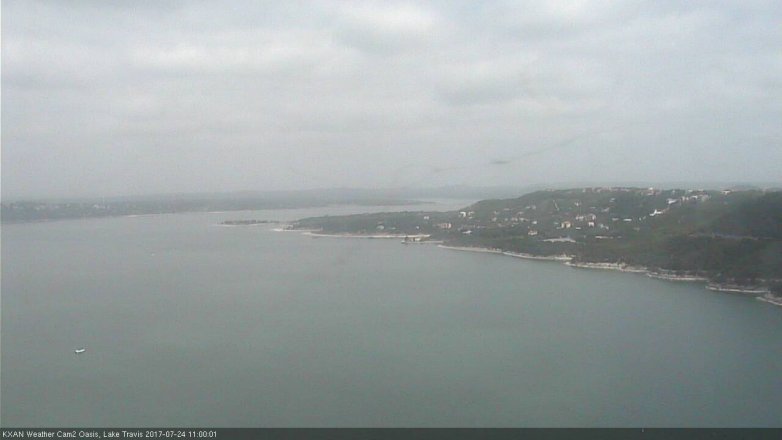 Lake Travis webcam, July 24, 2017 10:15 AM CT