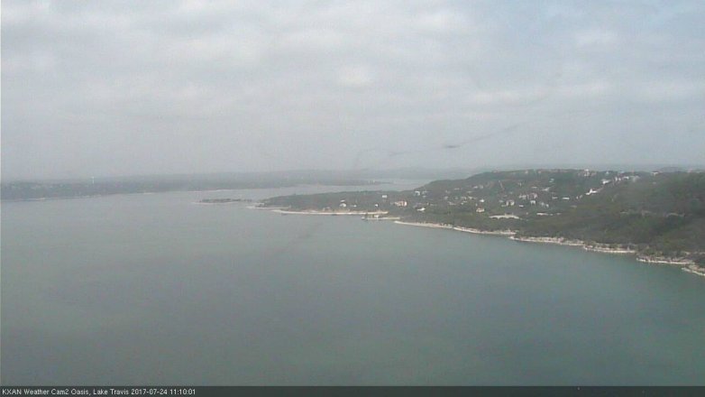 Lake Travis webcam, July 24, 2017 10:30 AM CT