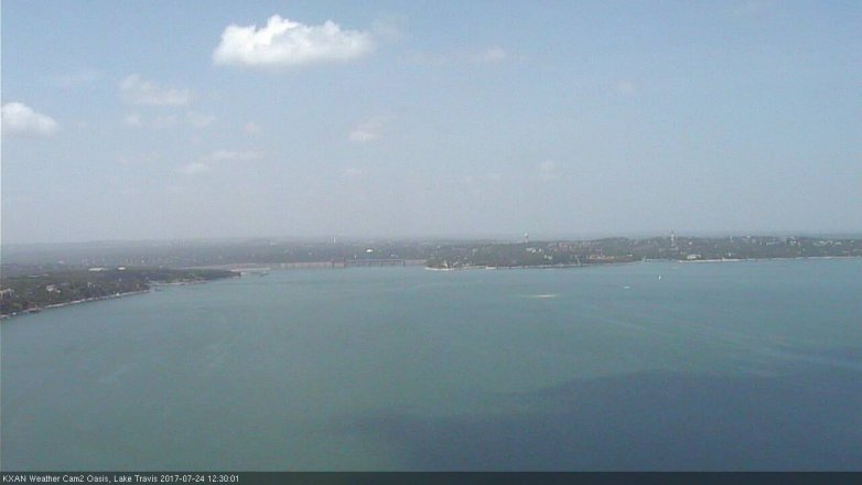 Lake Travis webcam, July 24, 2017 11:35 AM CT