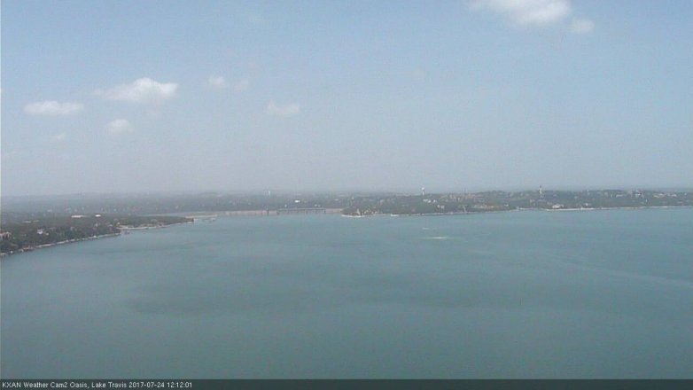 Lake Travis webcam, July 24, 2017 11:40 AM CT
