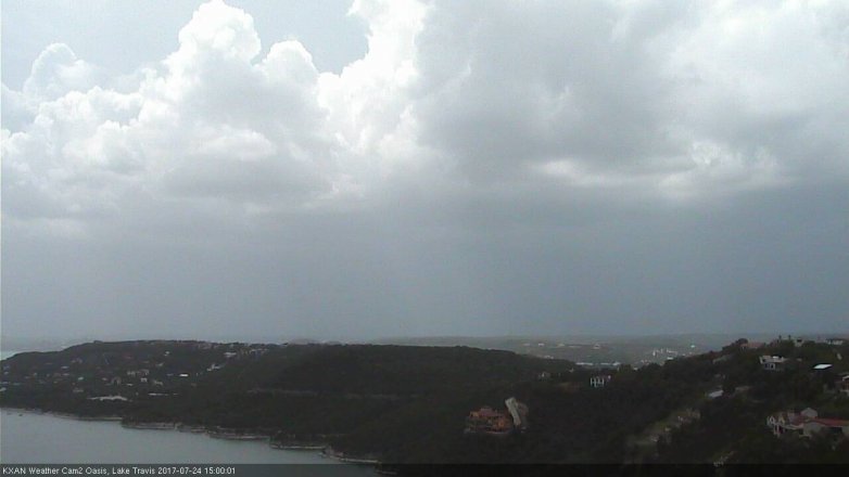 Lake Travis webcam, July 24, 2017 2:20 PM CT