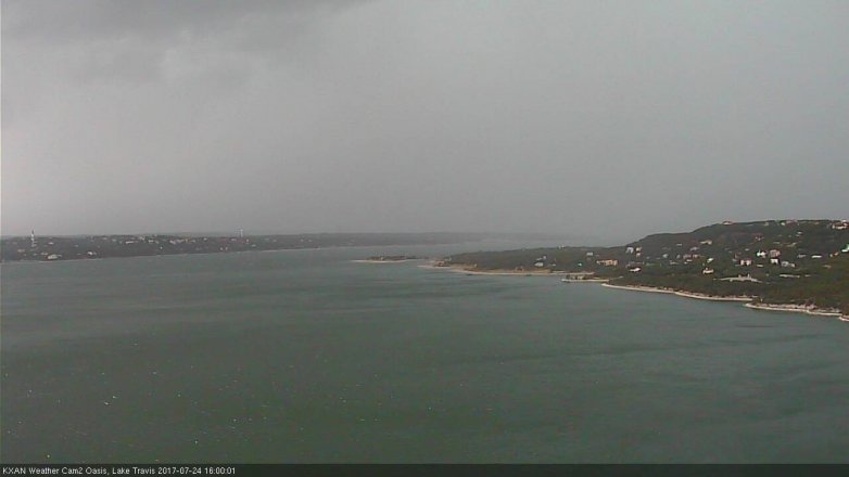 Lake Travis webcam, July 24, 2017 3:10 PM CT
