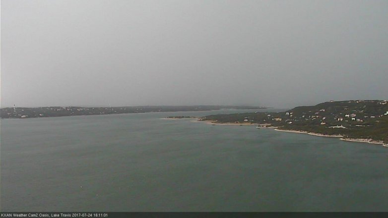 Lake Travis webcam, July 24, 2017 3:30 PM CT