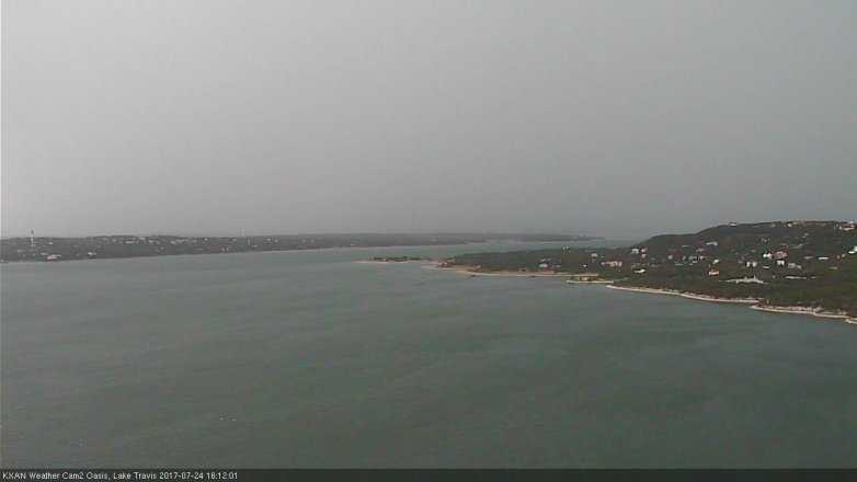 Lake Travis webcam, July 24, 2017 3:35 PM CT