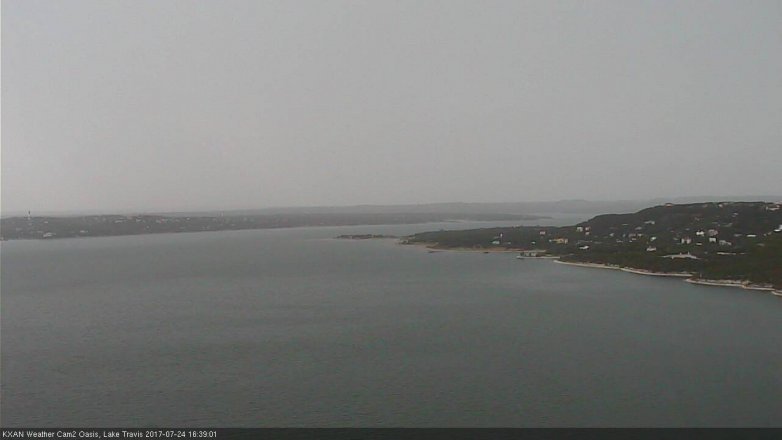 Lake Travis webcam, July 24, 2017 3:55 PM CT
