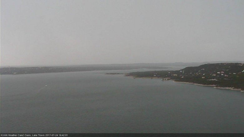 Lake Travis webcam, July 24, 2017 4:00 PM CT
