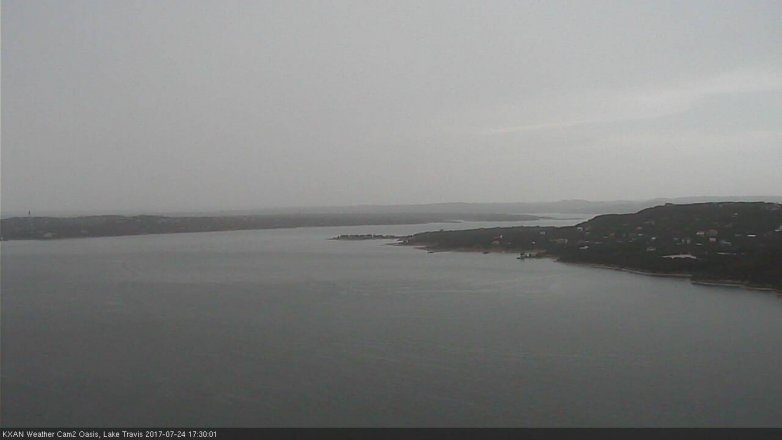 Lake Travis webcam, July 24, 2017 4:55 PM CT
