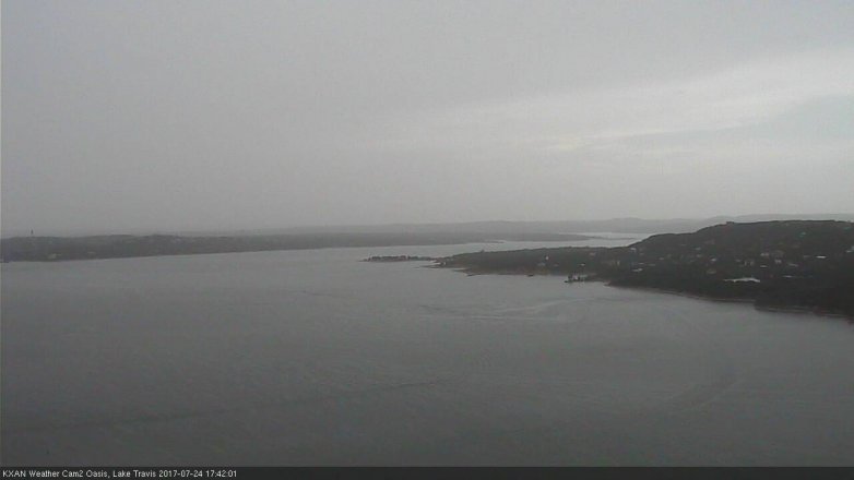 Lake Travis webcam, July 24, 2017 5:00 PM CT