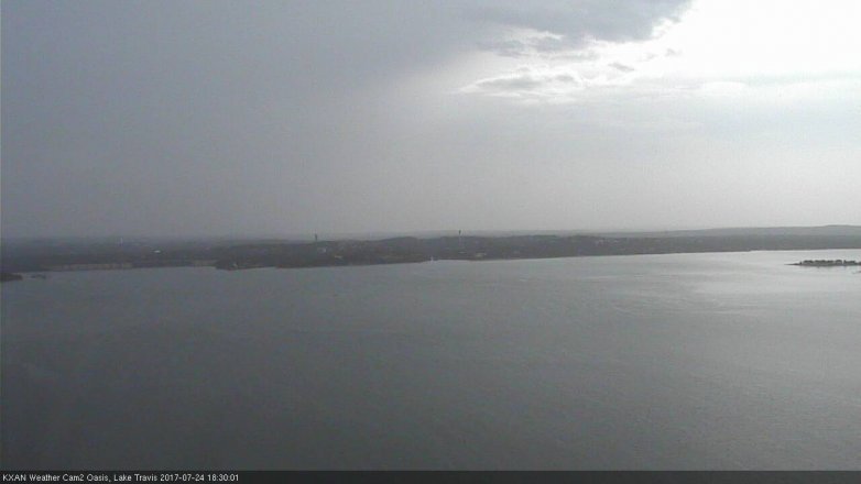 Lake Travis webcam, July 24, 2017 5:45 PM CT