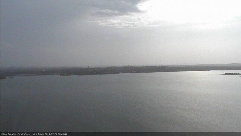 Lake Travis webcam, July 24, 2017 5:50 PM CT