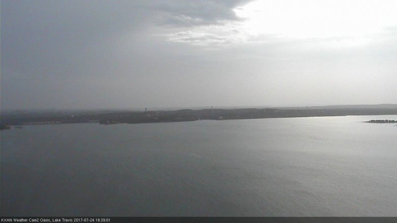 Lake Travis webcam, July 24, 2017 6:00 PM CT