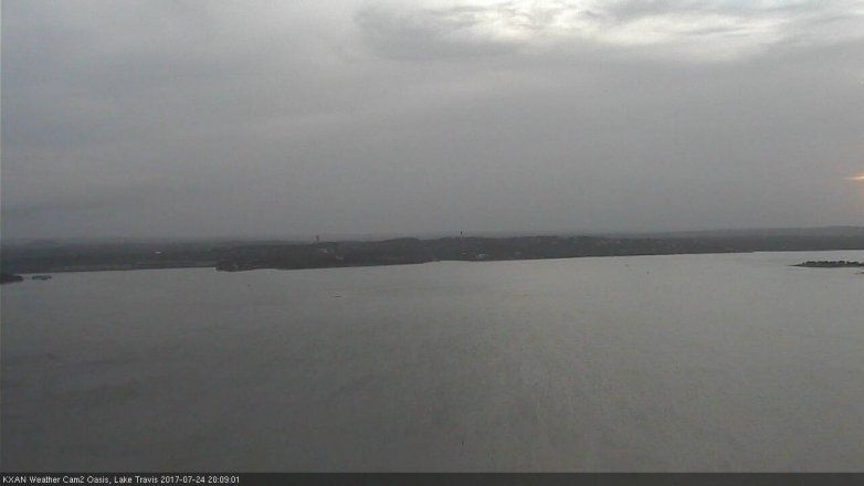 Lake Travis webcam, July 24, 2017 7:30 PM CT