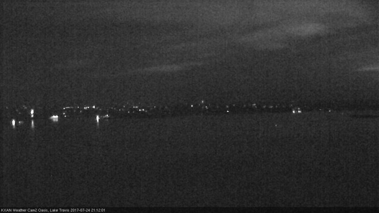 Lake Travis webcam, July 24, 2017 8:15 PM CT