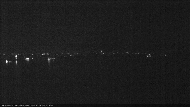 Lake Travis webcam, July 24, 2017 8:40 PM CT