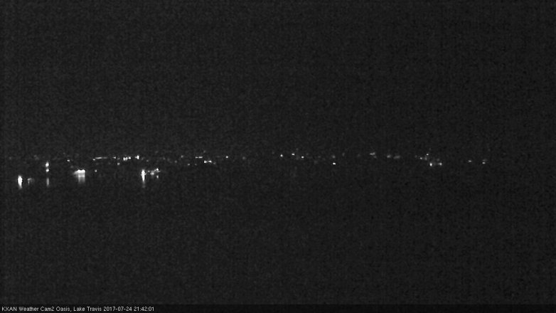 Lake Travis webcam, July 24, 2017 8:50 PM CT