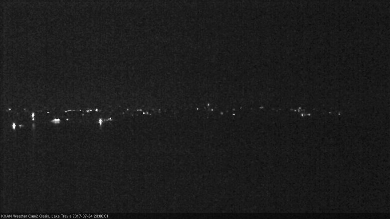 Lake Travis webcam, July 24, 2017 10:20 PM CT