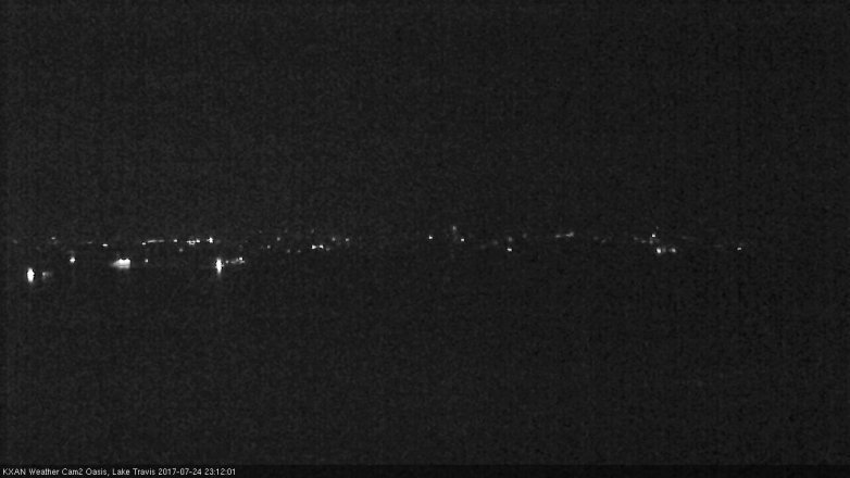 Lake Travis webcam, July 24, 2017 10:25 PM CT
