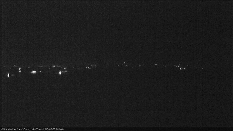 Lake Travis webcam, July 24, 2017 11:55 PM CT