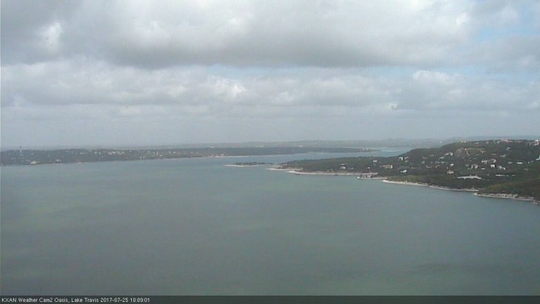 Lake Travis webcam, July 25, 2017 9:35 AM CT