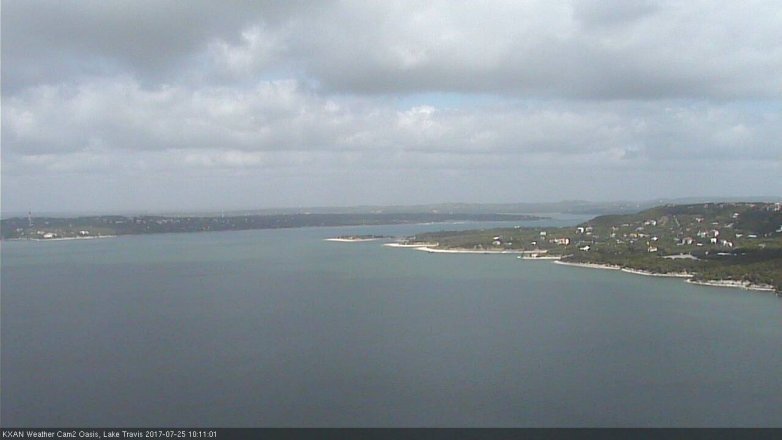 Lake Travis webcam, July 25, 2017 9:40 AM CT