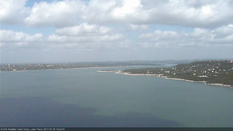 Lake Travis webcam, July 25, 2017 9:45 AM CT