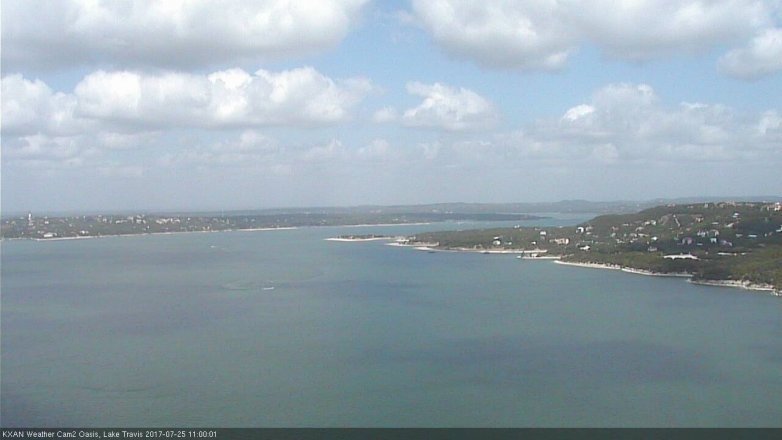 Lake Travis webcam, July 25, 2017 10:15 AM CT