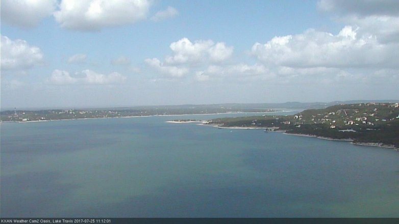 Lake Travis webcam, July 25, 2017 10:30 AM CT