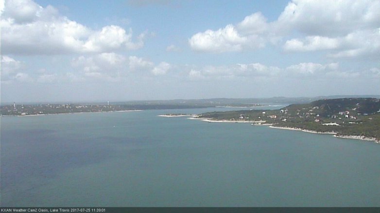 Lake Travis webcam, July 25, 2017 10:45 AM CT