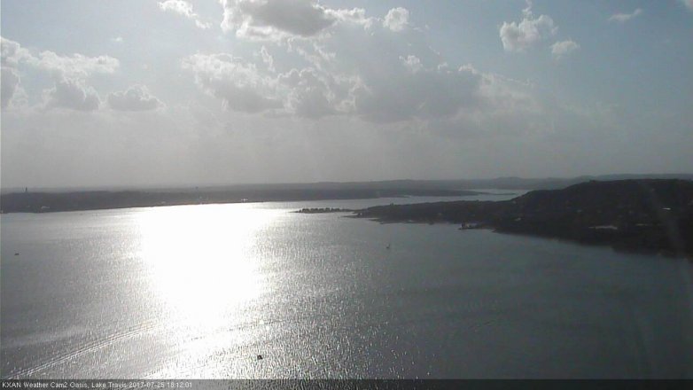 Lake Travis webcam, July 25, 2017 5:15 PM CT