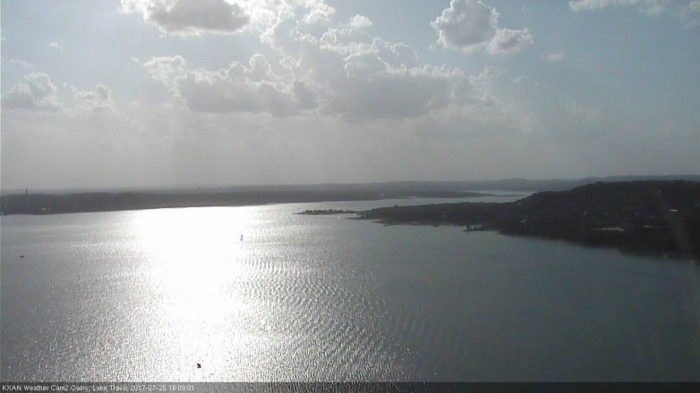 Lake Travis webcam, July 25, 2017 5:20 PM CT
