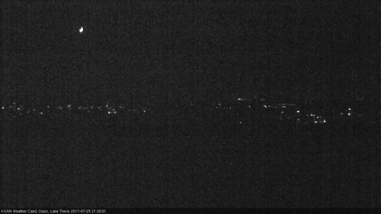 Lake Travis webcam, July 25, 2017 8:50 PM CT