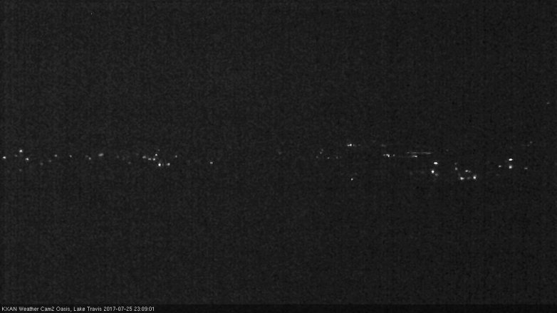 Lake Travis webcam, July 25, 2017 10:15 PM CT