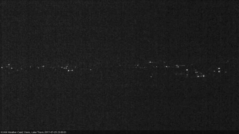 Lake Travis webcam, July 25, 2017 10:30 PM CT
