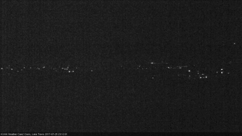 Lake Travis webcam, July 25, 2017 10:35 PM CT