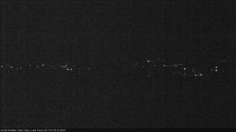 Lake Travis webcam, July 25, 2017 10:40 PM CT