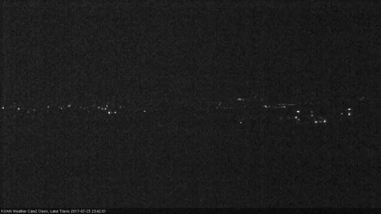 Lake Travis webcam, July 25, 2017 11:05 PM CT