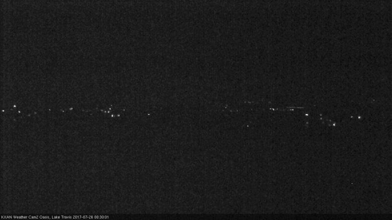 Lake Travis webcam, July 25, 2017 11:35 PM CT